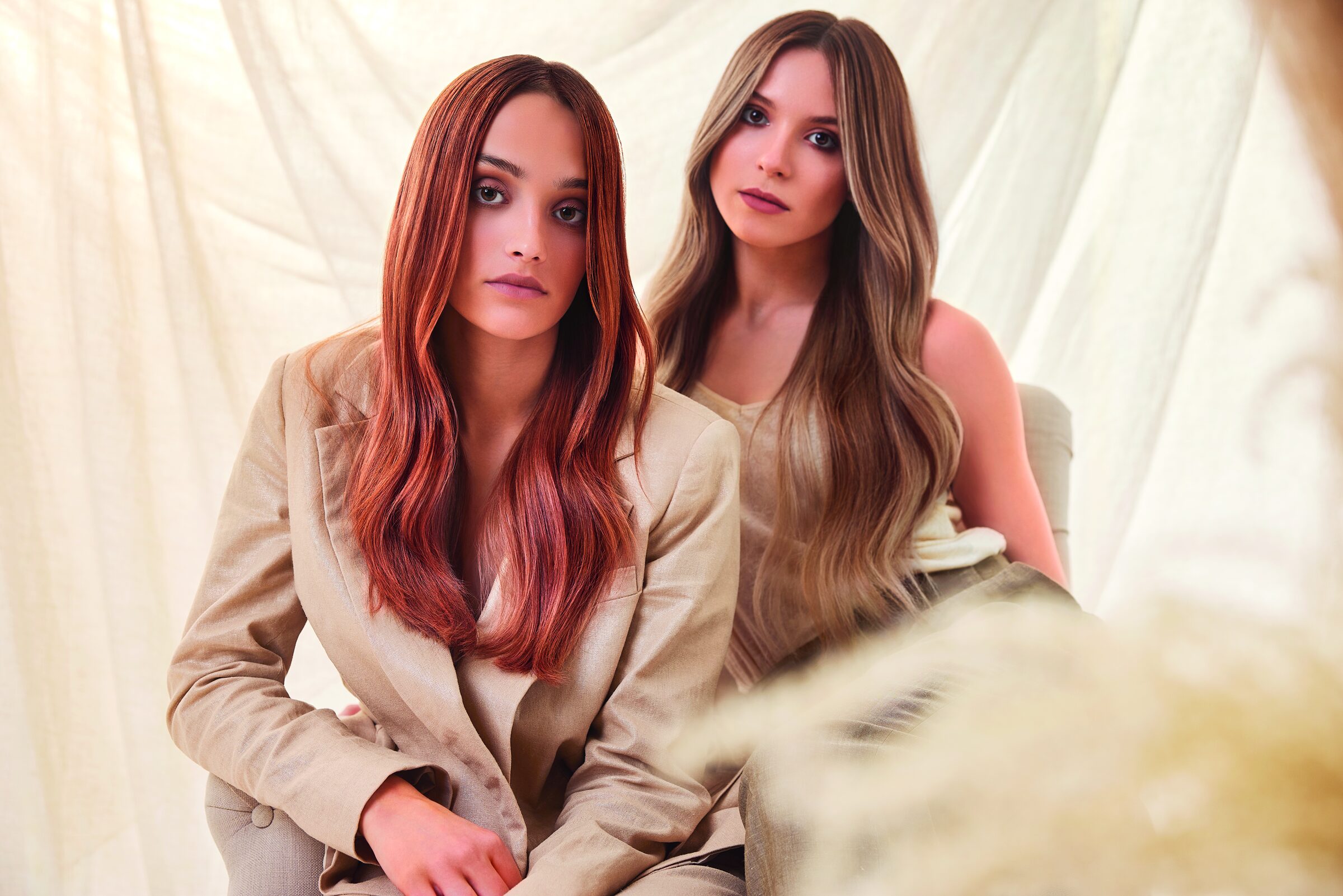Meleg copper és bronde balayage hajszínek, DEMERAL editorial